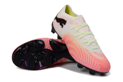 Puma Future 8 Ultimate FG Firm Ground Soccer Cleats - Pink/Coral Burst/Soft White