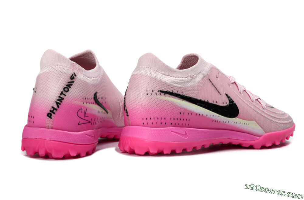 Nike Phantom GX 2 Elite TF Artificial Turf Soccer Shoes - Pink/Soft Rose/Hot Pink 6