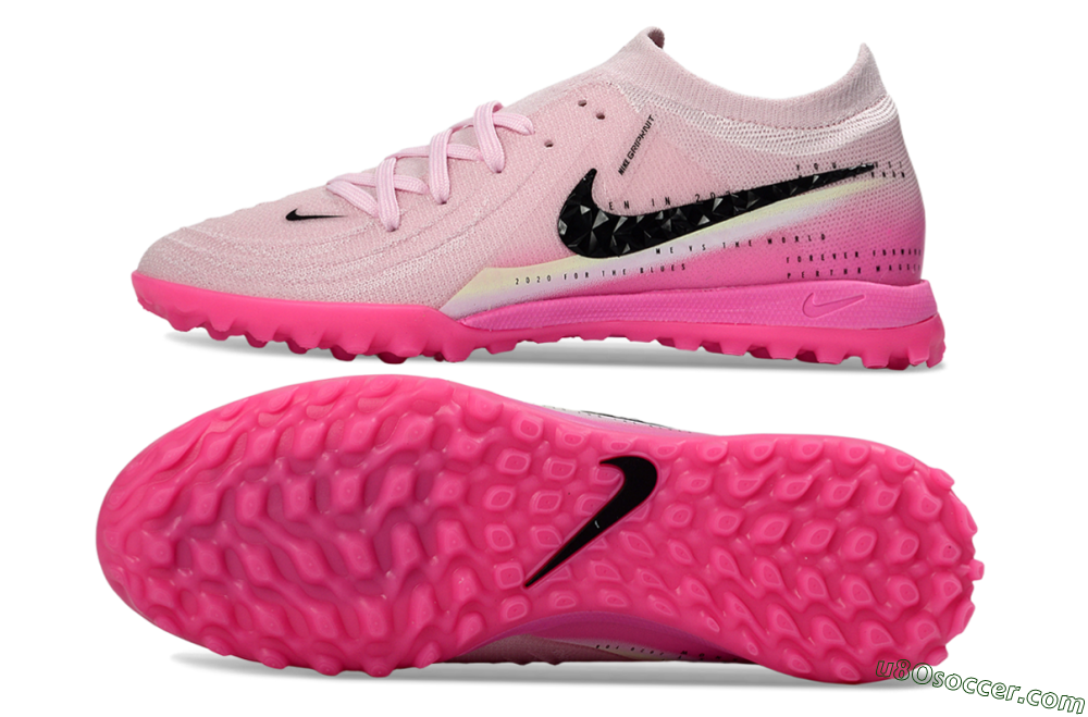 Nike Phantom GX 2 Elite TF Artificial Turf Soccer Shoes - Pink/Soft Rose/Hot Pink 0