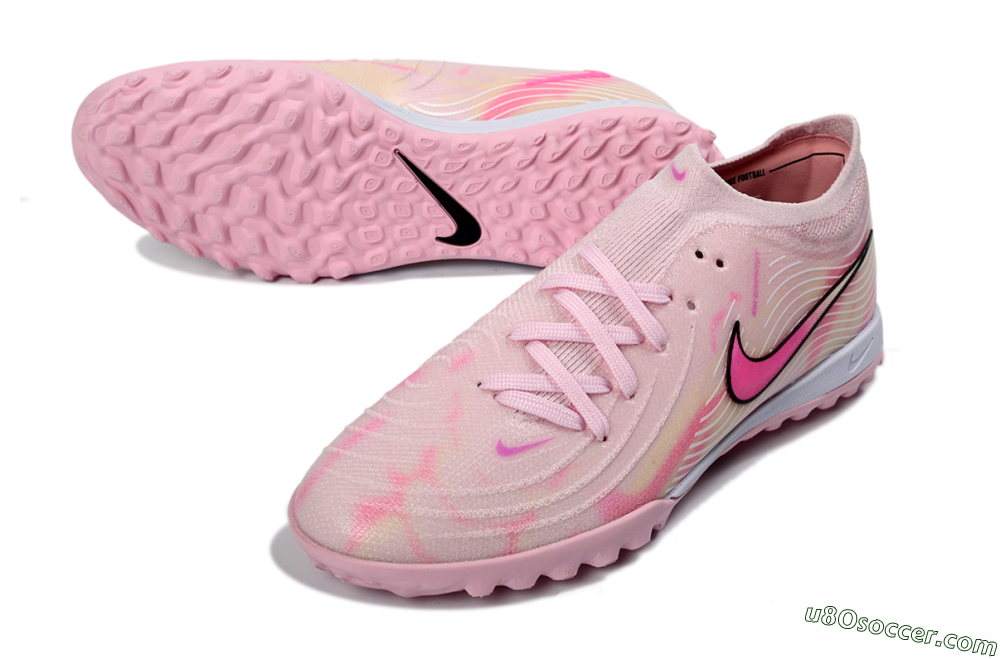 Nike Phantom GX 2 Elite TF Artificial Turf Soccer Shoes - Pink/Soft Pink/Coral Bliss 3