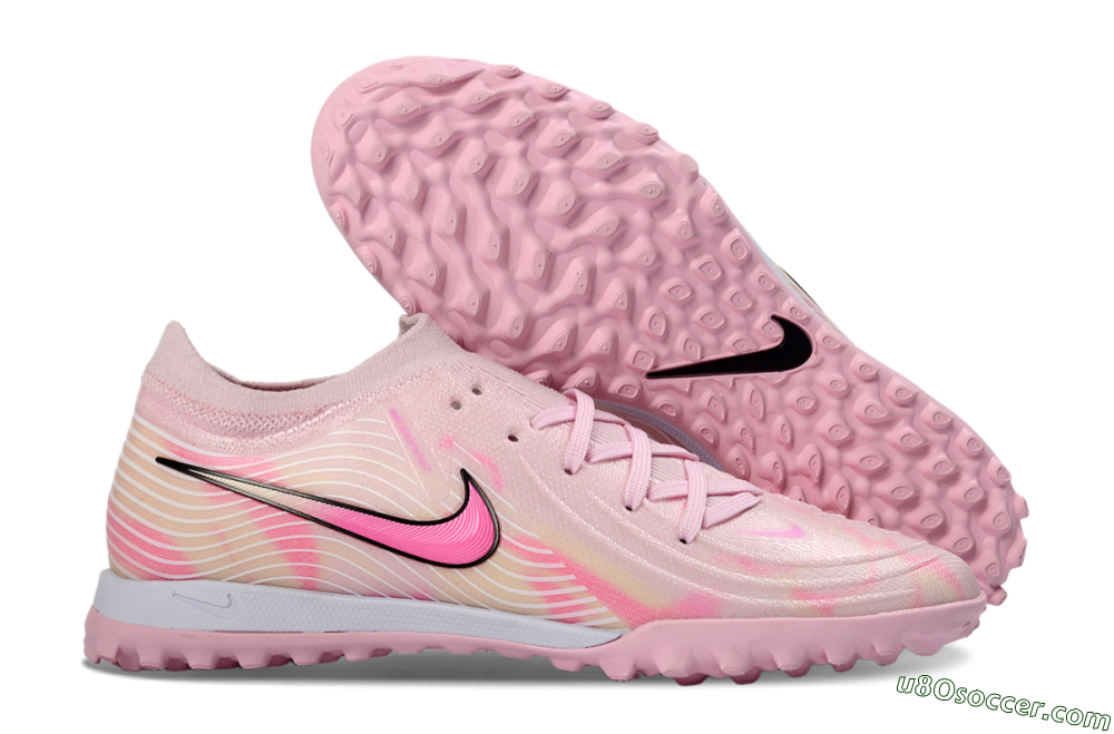 Nike Phantom GX 2 Elite TF Artificial Turf Soccer Shoes - Pink/Soft Pink/Coral Bliss 1
