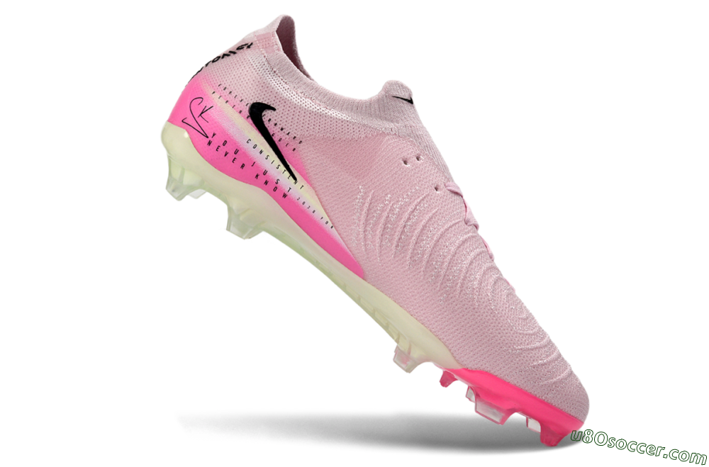 Nike Phantom GX 2 Elite FG Firm Ground Soccer Cleats - Pink/Flamingo Pink/Neon Green 4