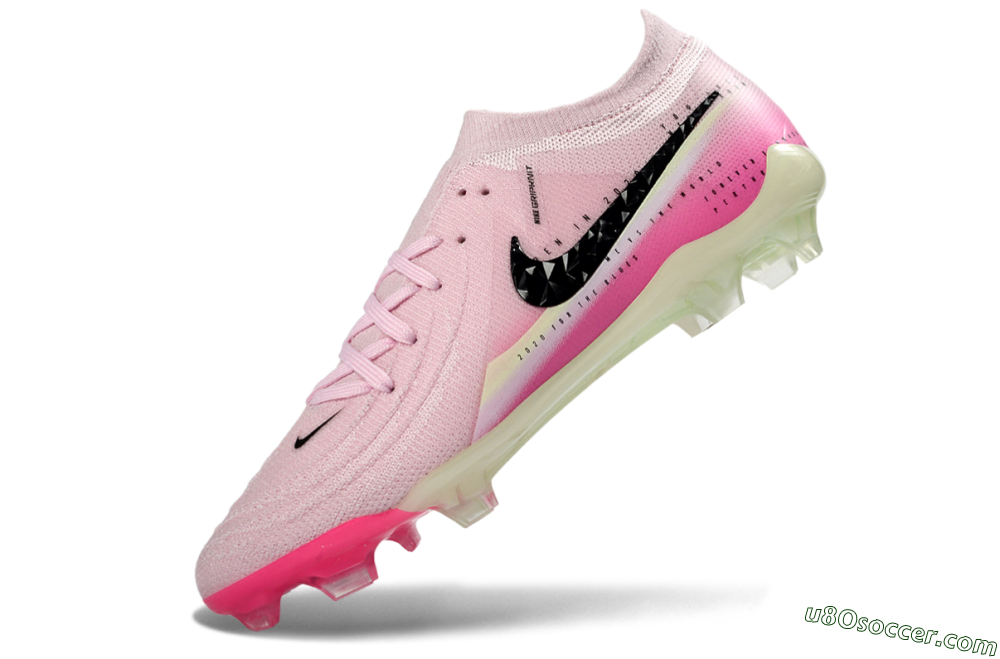 Nike Phantom GX 2 Elite FG Firm Ground Soccer Cleats - Pink/Flamingo Pink/Neon Green 5