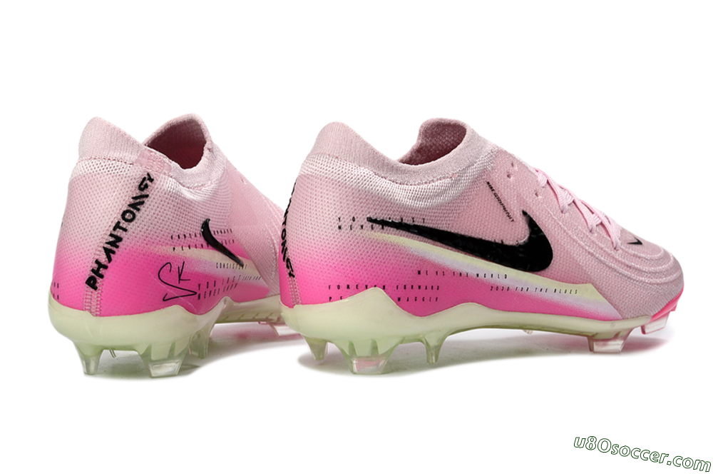 Nike Phantom GX 2 Elite FG Firm Ground Soccer Cleats - Pink/Flamingo Pink/Neon Green 6