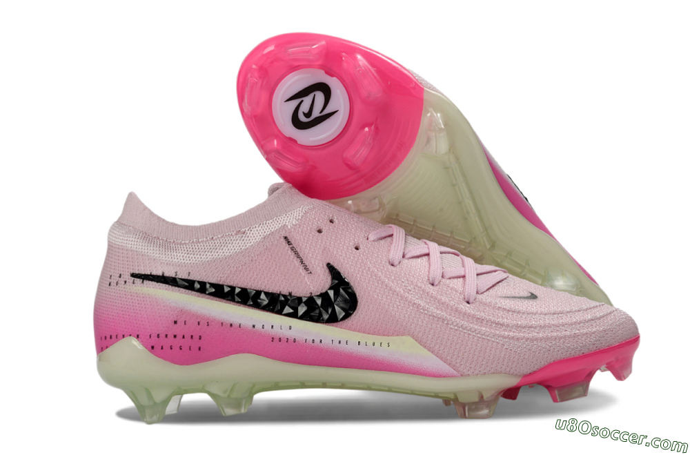 Nike Phantom GX 2 Elite FG Firm Ground Soccer Cleats - Pink/Flamingo Pink/Neon Green 1