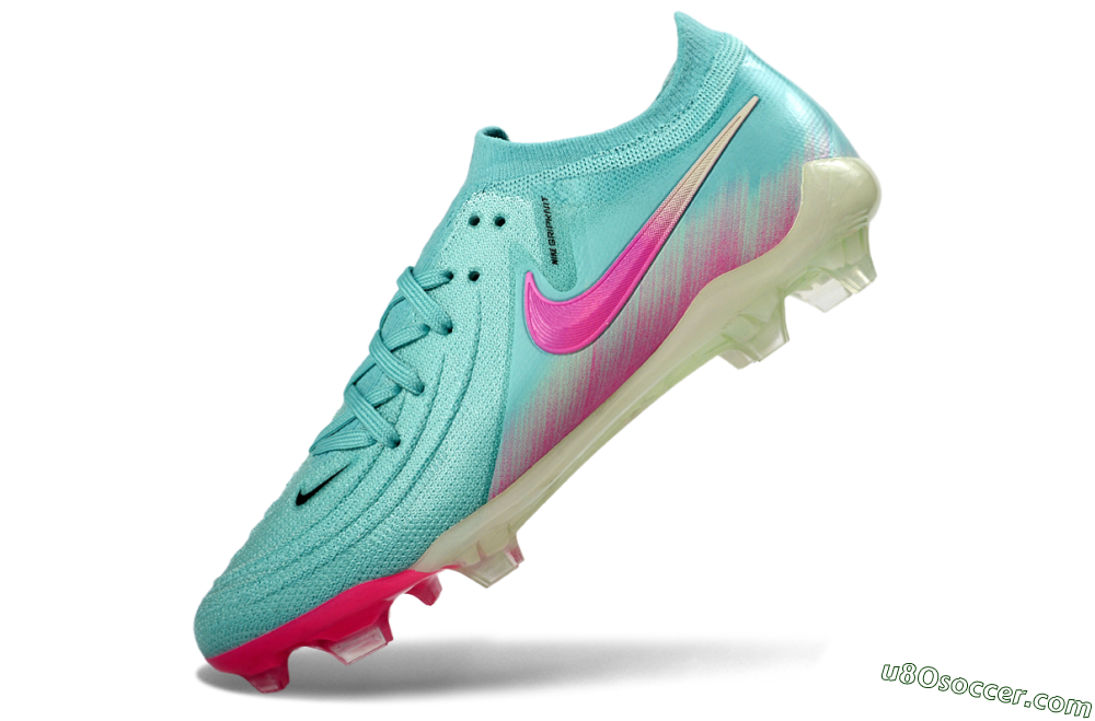 Nike Phantom GX 2 Elite FG Firm Ground Soccer Cleats - Aqua/Neon Pink/Pale Green 5