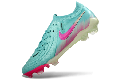 Nike Phantom GX 2 Elite FG Firm Ground Soccer Cleats - Aqua/Neon Pink/Pale Green