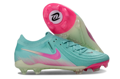 Nike Phantom GX 2 Elite FG Firm Ground Soccer Cleats - Aqua/Neon Pink/Pale Green