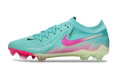 Nike Phantom GX 2 Elite FG Firm Ground Soccer Cleats - Aqua/Neon Pink/Pale Green