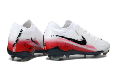 Nike Phantom GX 2 Elite FG Firm Ground Soccer Cleats - White/Crimson Red/Steel Grey
