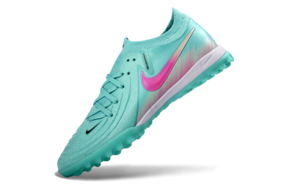 Nike Phantom GX 2 Elite TF Artificial Turf Soccer Shoes - Aqua/Pink Mist/Soft Green