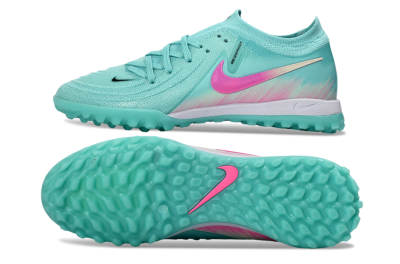 Nike Phantom GX 2 Elite TF Artificial Turf Soccer Shoes - Aqua/Pink Mist/Soft Green