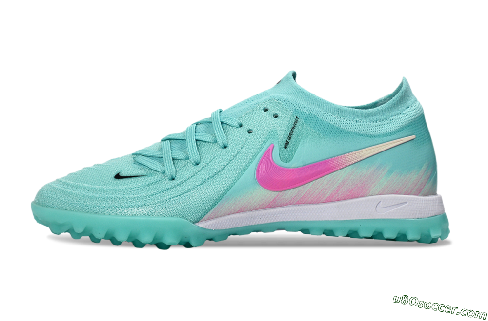Nike Phantom GX 2 Elite TF Artificial Turf Soccer Shoes - Aqua/Pink Mist/Soft Green 2