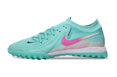 Nike Phantom GX 2 Elite TF Artificial Turf Soccer Shoes - Aqua/Pink Mist/Soft Green