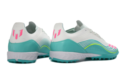 Adidas F50 Pro TF Artificial Turf Soccer Shoes - Aqua/Neon Pink/Sunshine Yellow