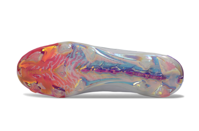 Adidas Predator 26 Elite FG Firm Ground Soccer Cleats - White/Iridescent Pink/Iridescent Blue