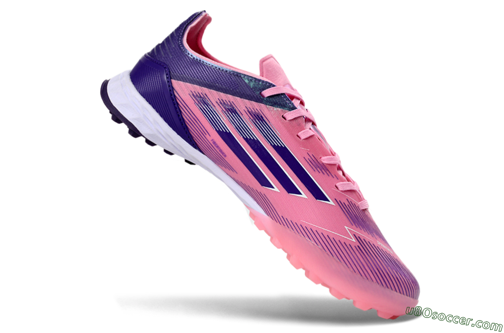 Adidas F50 Elite TF Artificial Turf Soccer Shoes - Pink/Lavender Glow/Soft Pink 4