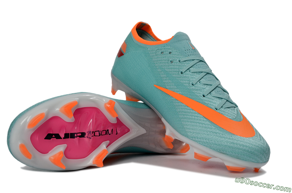 Nike Air Zoom Mercurial Vapor 16 Elite FG Firm Ground Soccer Cleats - Aqua/Coral Orange/Fresh Mint 0