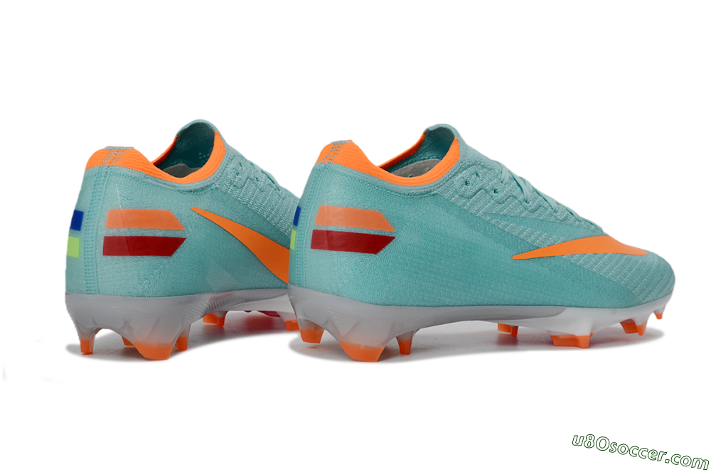Nike Air Zoom Mercurial Vapor 16 Elite FG Firm Ground Soccer Cleats - Aqua/Coral Orange/Fresh Mint 6