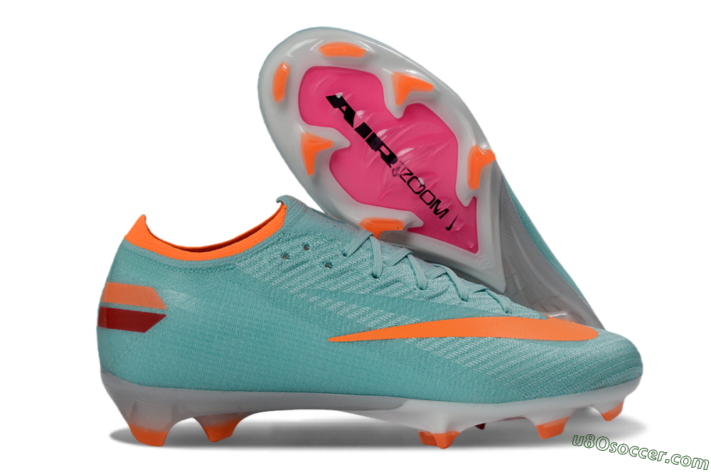 Nike Air Zoom Mercurial Vapor 16 Elite FG Firm Ground Soccer Cleats - Aqua/Coral Orange/Fresh Mint 1