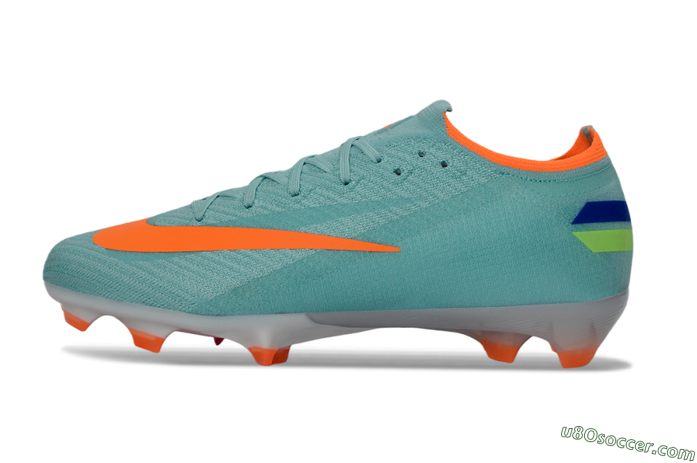 Nike Air Zoom Mercurial Vapor 16 Elite FG Firm Ground Soccer Cleats - Aqua/Coral Orange/Fresh Mint 2
