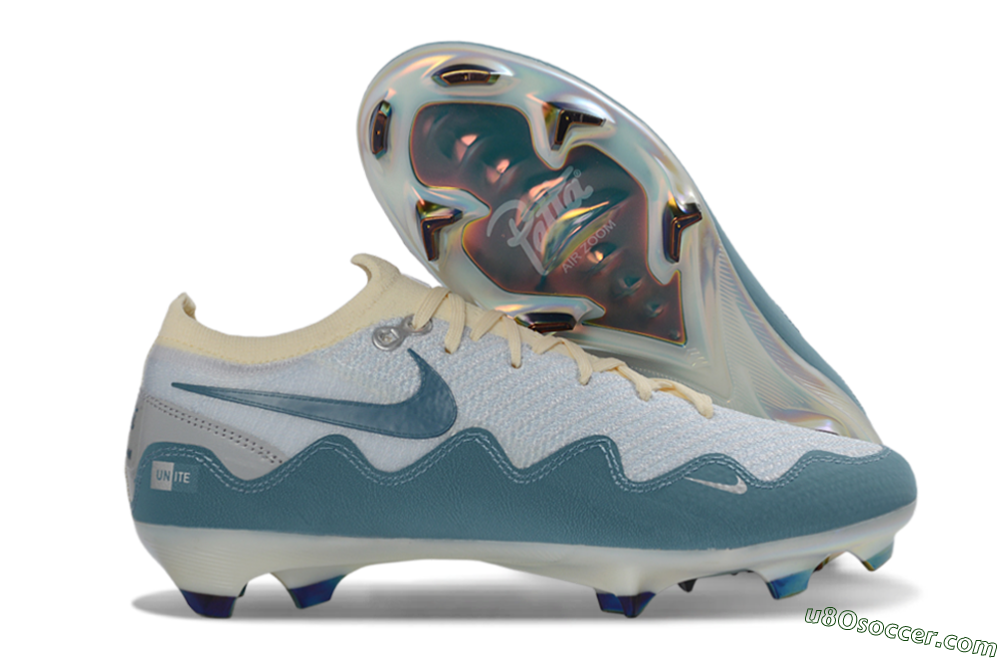 Patta x Nike Air Zoom Mercurial Vapor 16 Elite FG Firm Ground Soccer Cleats - Blue/Sky Blue/Cream White 1