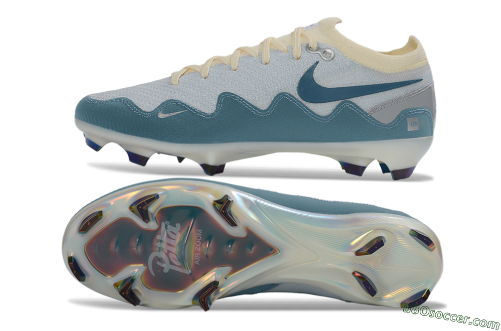 Patta x Nike Air Zoom Mercurial Vapor 16 Elite FG Firm Ground Soccer Cleats - Blue/Sky Blue/Cream White 0