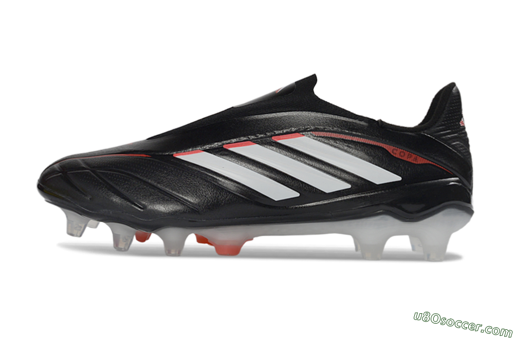Adidas Copa Pure 4 Elite FG Firm Ground Soccer Cleats - Black/White/Red 2