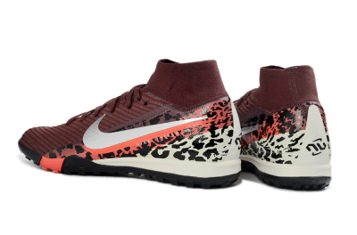 Nike Air Zoom Mercurial Superfly 10 Elite TF Artificial Turf Soccer Shoes - Maroon/Coral Blaze/Deep Black