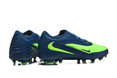 Nike Phantom 6 Elite Low FG Firm Ground Soccer Cleats - Green/Electric Lime/Dark Blue