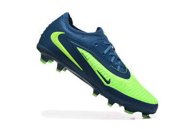 Nike Phantom 6 Elite Low FG Firm Ground Soccer Cleats - Green/Electric Lime/Dark Blue