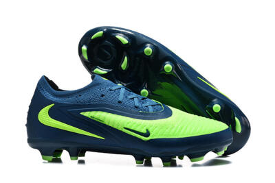Nike Phantom 6 Elite Low FG Firm Ground Soccer Cleats - Green/Electric Lime/Dark Blue