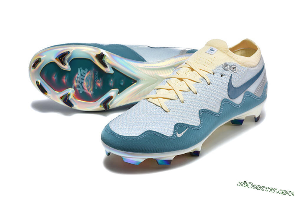 Patta x Nike Air Zoom Mercurial Vapor 16 Elite FG Firm Ground Soccer Cleats - Blue/Sky Blue/Frost White 3