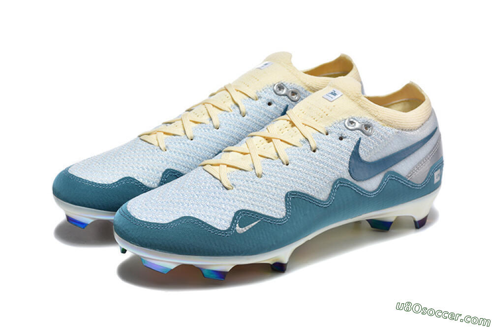 Patta x Nike Air Zoom Mercurial Vapor 16 Elite FG Firm Ground Soccer Cleats - Blue/Sky Blue/Frost White 5