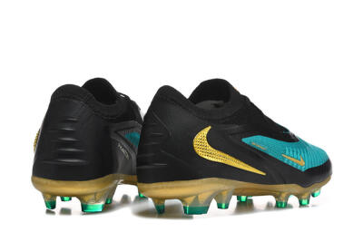 Nike Phantom 6 Elite Low FG Firm Ground Soccer Cleats - Teal/Gold/Black