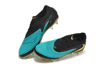 Nike Phantom 6 Elite Low FG Firm Ground Soccer Cleats - Teal/Gold/Black