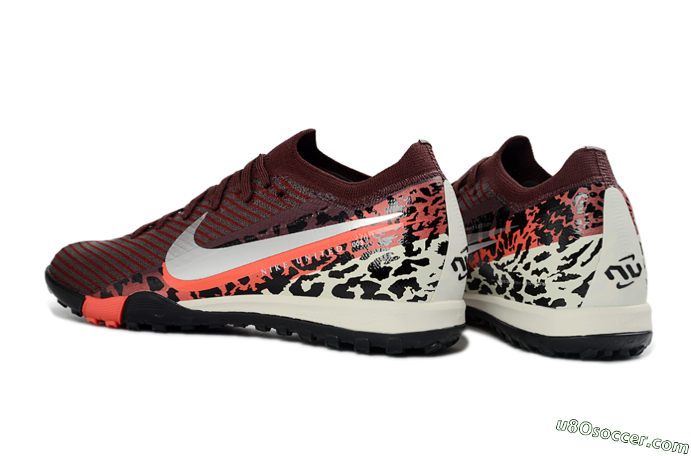 Nike Air Zoom Mercurial Vapor 16 Elite TF Artificial Turf Soccer Shoes - Maroon/Bright Coral/Black 4