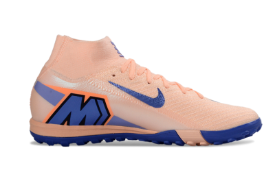Nike Air Zoom Mercurial Superfly 10 Elite TF Artificial Turf Soccer Shoes - Peach/Cobalt Blue/Soft Coral