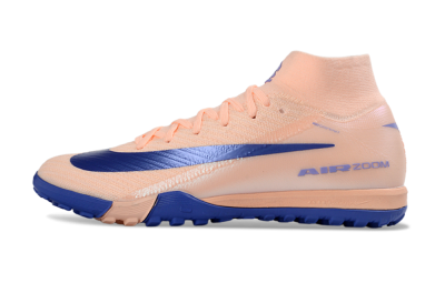 Nike Air Zoom Mercurial Superfly 10 Elite TF Artificial Turf Soccer Shoes - Peach/Cobalt Blue/Soft Coral