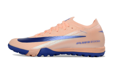 Nike Air Zoom Mercurial Vapor 16 Elite TF Artificial Turf Soccer Shoes - Peach/Electric Blue/Soft Coral