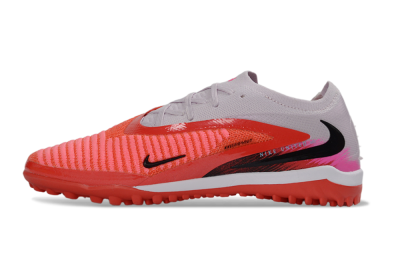 Nike Phantom 6 Elite Low TF Artificial Turf Soccer Shoes - Red/Coral Blaze/Black