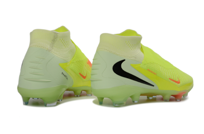 Nike Phantom 6 Elite High FG Firm Ground Soccer Cleats - Yellow/Electric Lime/Coral Red