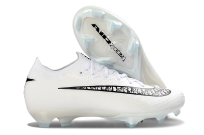 Nike Air Zoom Mercurial Vapor 16 Elite FG Firm Ground Soccer Cleats - White/Classic Black/Crystal Blue