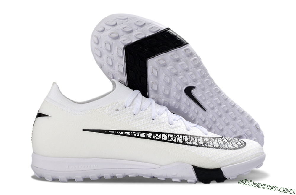 Nike Air Zoom Mercurial Vapor 16 Elite TF Artificial Turf Soccer Shoes - White/Midnight Black/Sleek Silver 1