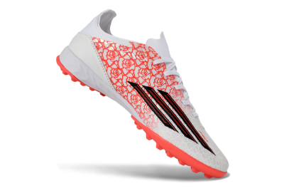 Adidas F50 Pro TF Artificial Turf Soccer Shoes - White/Flamingo Pink/Neon Black