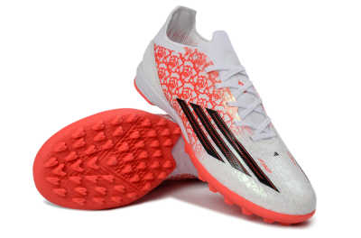 Adidas F50 Pro TF Artificial Turf Soccer Shoes - White/Flamingo Pink/Neon Black