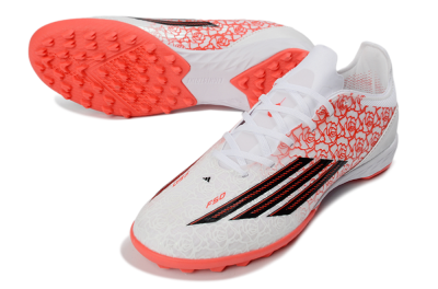 Adidas F50 Pro TF Artificial Turf Soccer Shoes - White/Flamingo Pink/Neon Black