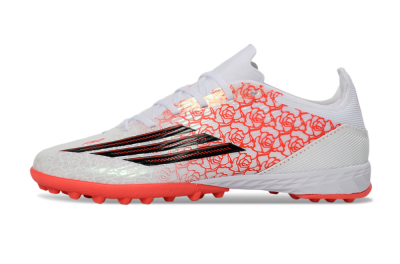 Adidas F50 Pro TF Artificial Turf Soccer Shoes - White/Flamingo Pink/Neon Black