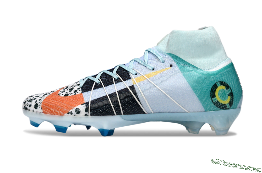 Nike Air Zoom Mercurial Superfly 10 Elite FG Firm Ground Soccer Cleats - Blue/Red/Black 2