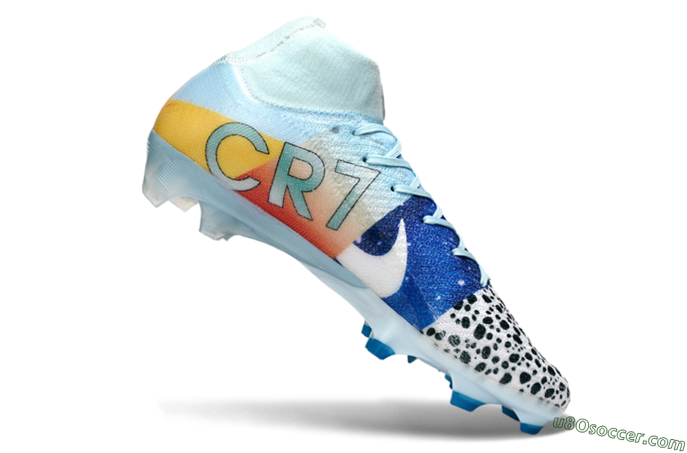 Nike Air Zoom Mercurial Superfly 10 Elite FG Firm Ground Soccer Cleats - Blue/Red/Black 4